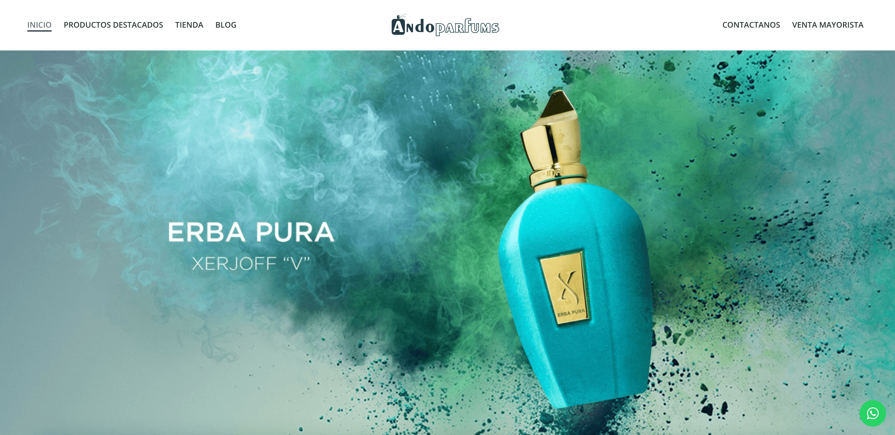 Captura del proyecto Ando Parfums