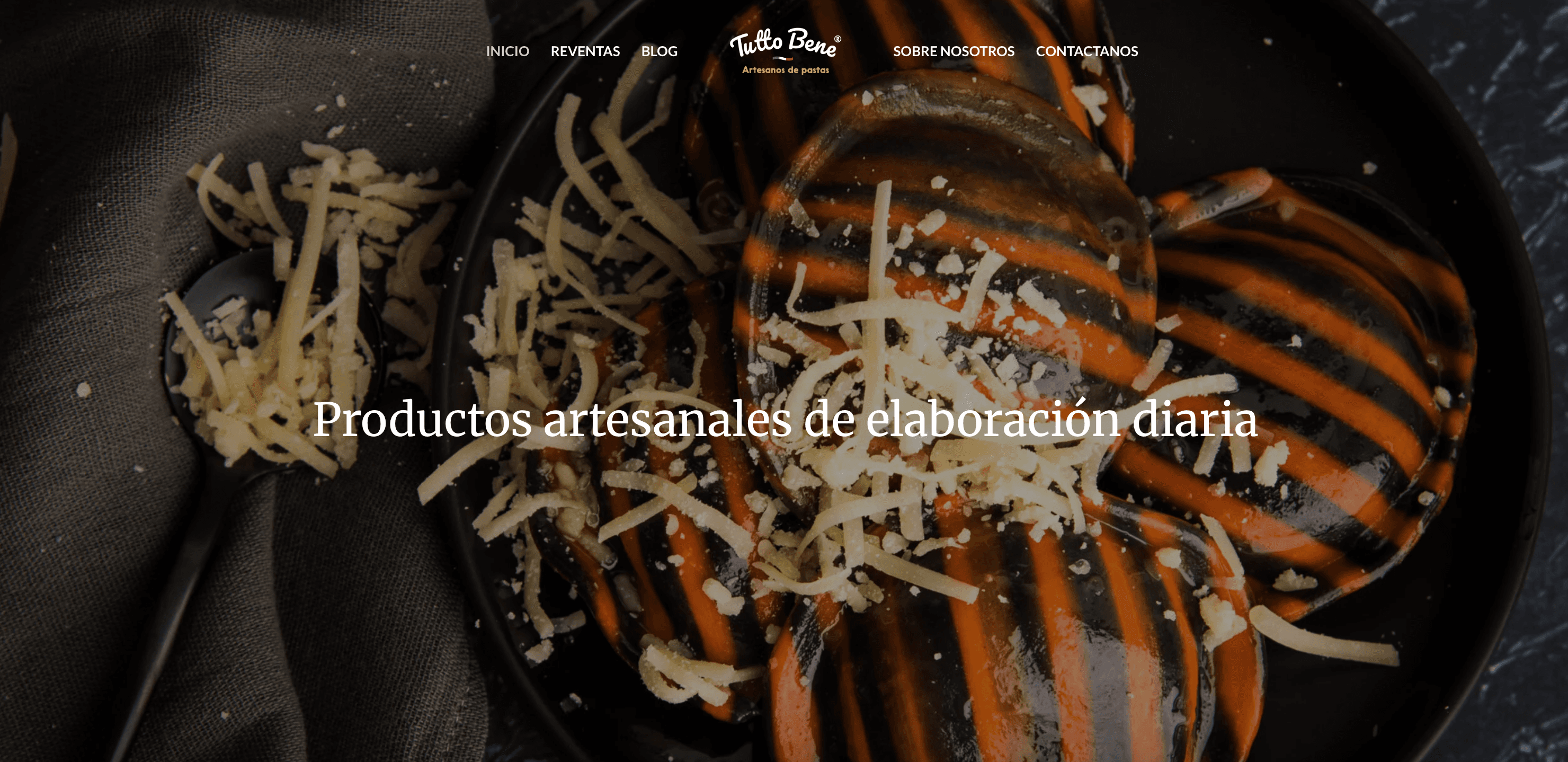 Captura del proyecto Pastas Tutto Bene